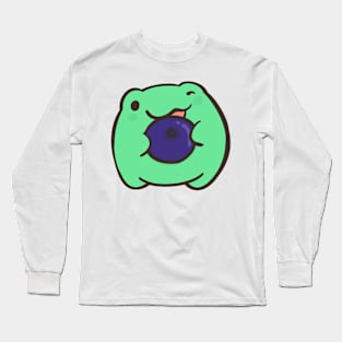 Frog with a blueberry Long Sleeve T-Shirt